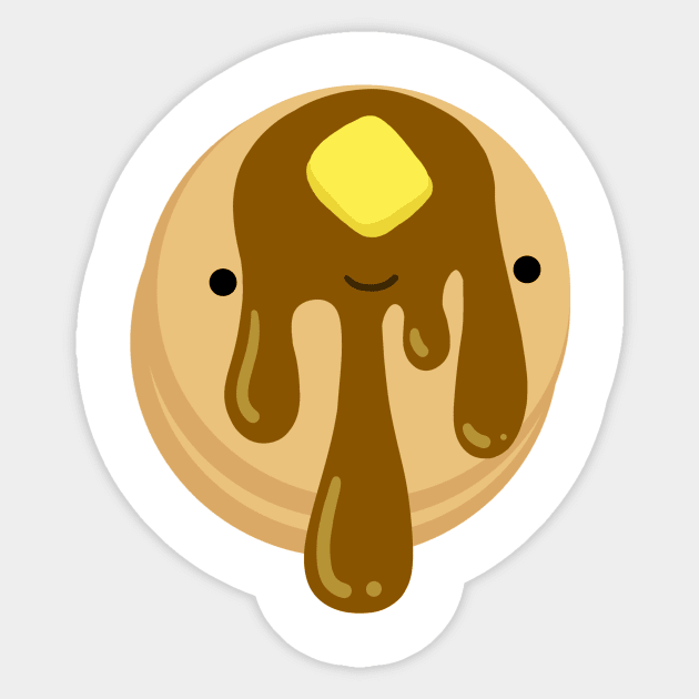 Cute Pancake Breakfast Friend Sticker by SaganPie